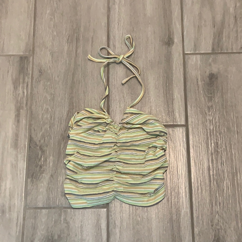Cute Striped Halter Top